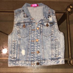 Jean Skull Vest